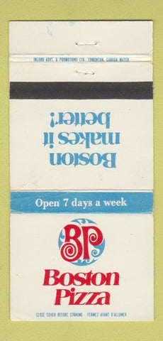 Matchbook Cover - Boston Pizza Canada Edmonton AB  30 Strike