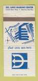 Matchbook Cover - Del Amo Marine Center Marina Del Rey CA 30 Strike