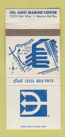 Matchbook Cover - Del Amo Marine Center Marina Del Rey CA 30 Strike