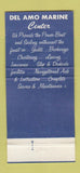 Matchbook Cover - Del Amo Marine Center Marina Del Rey CA 30 Strike