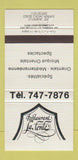 Matchbook Cover - Restaurant La Fenfe ST Laurent QC 30 Strike