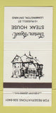 Matchbook Cover - Thirteen Russell Steak House Leamington ON 30 Strike