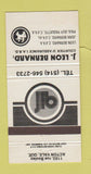 Matchbook Cover - J Leon Bernard Courtier Insurance? Acton Vale QC 30 Strike