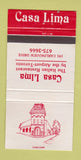 Matchbook Cover - Casa Lima Toronto ON 30 Strike