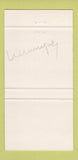 Matchbook Cover - Dino's Steak House Pizza Winnipeg MB 30 Strike