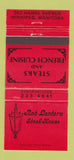 Matchbook Cover - Red Lantern Steak House Winnipeg MB 30 Strike