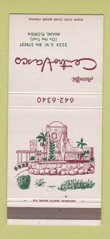 Matchbook Cover - Juanito's Centro Vasco Miami FL 30 Strike