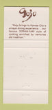 Matchbook Cover - Japanese Steak House Kansas City MO 30 Strike