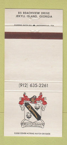 Matchbook Cover - Buccaneer Motor Lodge Jekyll Island GA 30 Strike