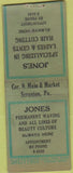 Matchbook Cover - Jones Beauty Salon Scranton PA Safety First BOBTAIL WEAR