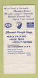 Matchbook Cover - Glenwood Hot Springs Lodge Glenwood Springs Colorado 30 Strike