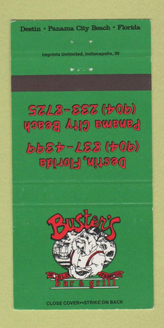 Matchbook Cover - Buster's Bar Grill Destin Panama City Beach FL 30 Strike