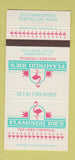 Matchbook Cover - Flamingo Joe's Tex Mex Deep Ellum TX Dallas 30 Strike