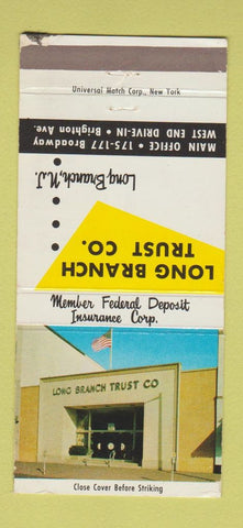 Matchbook Cover - Long Branch Trust Long Branch NJ 30 Strike