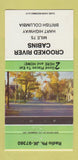 Matchbook Cover - Crooked River Cabins Hart Highway BC 30 Strike
