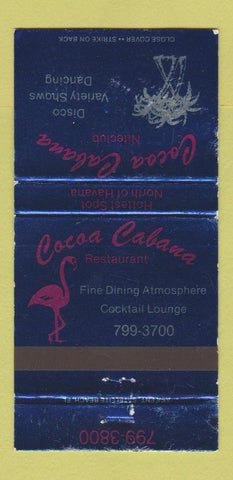 Matchbook Cover - Cocoa Cabana Niteclud Miami? FL Flamingo WEAR 30 Strike
