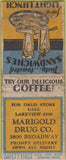 Matchbook Cover - Marigold Drug NO TOWN Safety First POOR