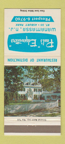 Matchbook Cover - Paul's Edgewaters Wanamassa NJ  30 Strike