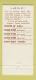 Matchbook Cover - Sheraton Motor Inn Portland OR Kon Tiki 30 Strike