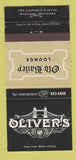 Matchbook Cover - Oliver's Winnipeg MB WEAR 30 Strike