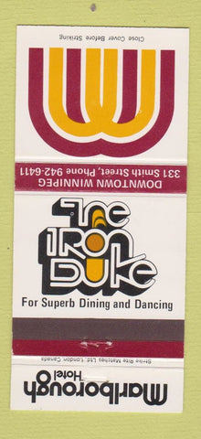 Matchbook Cover - Marlborough Hotel Winnipeg MB 30 Strike