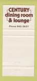 Matchbook Cover - Cafe 100 Winnipeg MB 30 Strike