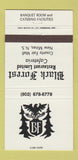 Matchbook Cover - Black Forest Restaurant New Minas NS 30 Strike