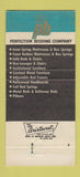 Matchbook Cover - Crown Jewel Line Mattresses Birmingham AL 30 Strike