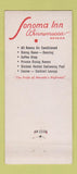 Matchbook Cover - Sonoma Inn Winnemucca NV 30 Stick