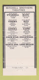 Matchbook Cover - Mitchell Bros Porn Theatres CA California WEAR 30 Strike