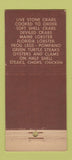 Matchbook Cover - The Lighthouse Miami Beach FL WEAR 30 Stick