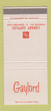 Matchbook Cover - Gaylord Library Supply Syracuse NY Stockton CA 30 Strike