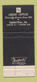 Matchbook Cover - Gaylord Library Supply Syracuse NY Stockton CA 30 Strike