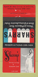 Matchbook Cover - Sharry's Restaurant girlie Ottawa ON WEAR 30 Strike