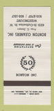 Matchbook Cover - Bonton Cleaners Westmount QC 30 Strike