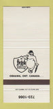 Matchbook Cover - British Bulldog Oshawa ON 30 Strike