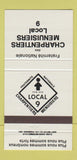 Matchbook Cover - Charpentiers Menuisiers Local 9 QC Union 30 Strike