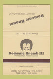 Matchbook Cover - Domenic Brandi III Beauty Salon Pittsburgh PA 40 Strike