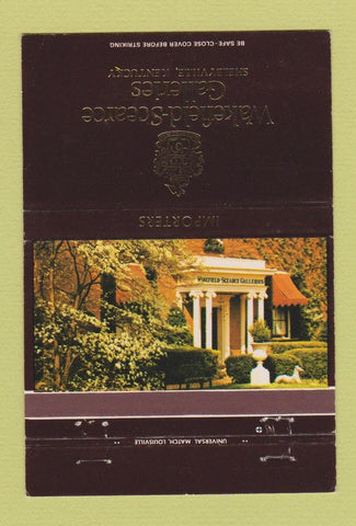 Matchbook Cover - Wakefield Sceearce Galleries Shelbyville KY 40 Strike