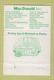 Matchbook Cover - MacDonald Supply Bathroom Findlay Bellefontaine OH 40 Strike