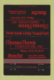 Matchbook Cover - Steinke Fenton Fabricators Jackson MI 40 Strike