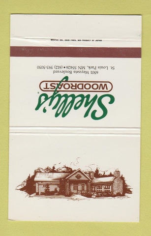 Matchbook Cover - Shelly's Woodroast St Louis Park MN 40 Strike