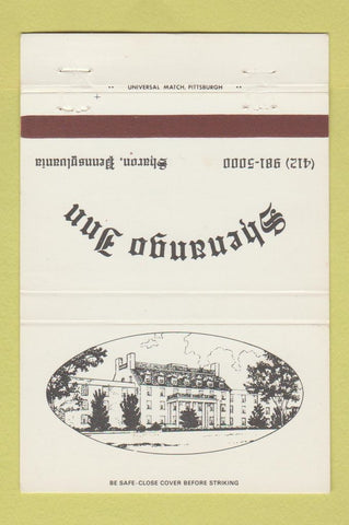 Matchbook Cover - Shenango Inn Sharon PA 40 Strike