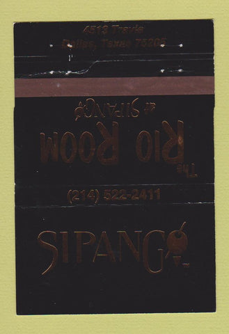 Matchbook Cover - Rio Room Sipang Dallas TX 40 Strike