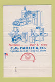 Matchbook Cover - CM Smillie Ferndale MI 40 Strike