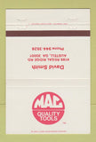 Matchbook Cover - Mac Tools David Smith Austell GA 40 Strike