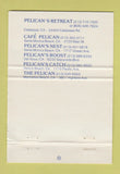 Matchbook Cover - Pelican Seafood Calabasas Van Nuys Venice Beach CA 40 Strike