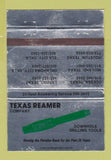 Matchbook Cover - Texas Reamer Drilling Tools Laredo Odessa TX WEAR 40 Strike