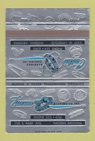 Matchbook Cover - Tucson Bearing AZ Phoenix 40 Strike