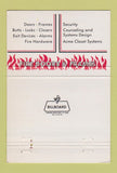 Matchbook Cover - MB Doors Locks Security St Louis MO 40 Strike